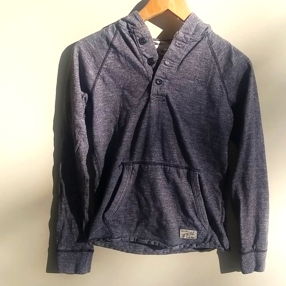 Van's on the Walk Sweater Hoodie Gray Kid's Size L
